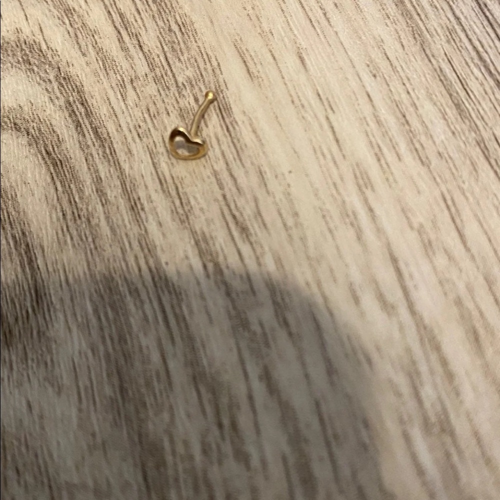 Heart nose ring